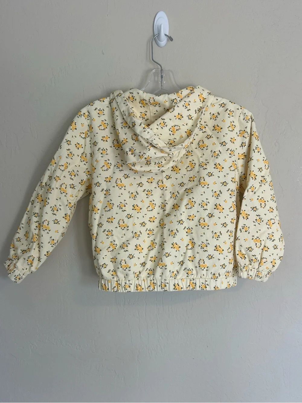 Girls floral jacket Yellow Size 10/12 NWO (1760)